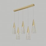 Подвесной светильник MANDORA L5 Brass Планка ImperiumLoft 212210-23