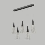 Подвесной светильник MANDORA L5 Black Планка ImperiumLoft 212211-23