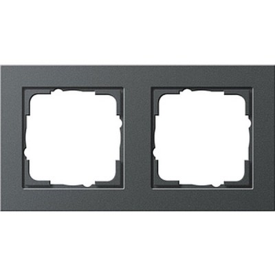 Gira E2 Антрацит Рамка 2-ая (G21223)