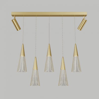 Подвесной светильник MANDORA B L5 Brass ImperiumLoft 212255-23