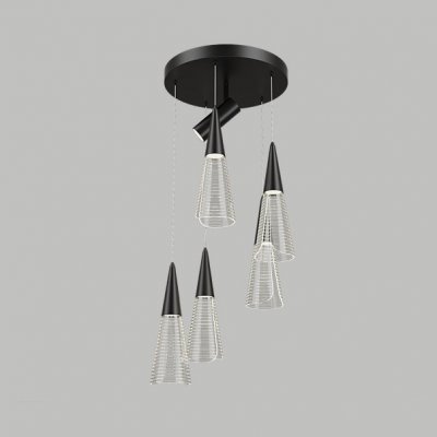 Подвесной светильник MANDORA B L6 Black ImperiumLoft 212257-23