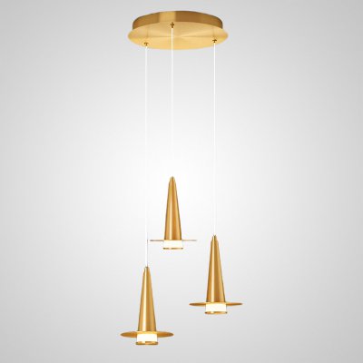 Подвесной светильник CURTISS MORE L3 Brass Диск ImperiumLoft 212264-23