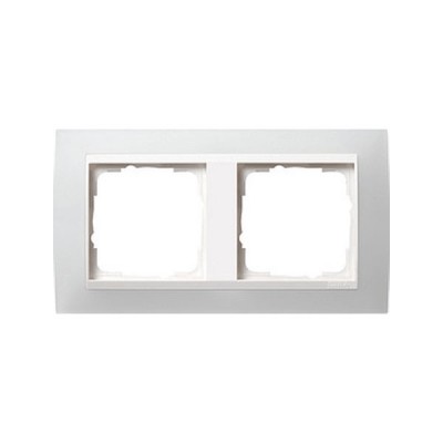 Gira EV Полупрозрачн.белая/глянц.бел Рамка 2-ая (G212334)