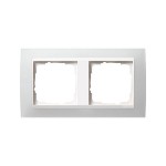 Gira EV Полупрозрачн.белая/глянц.бел Рамка 2-ая (G212334)