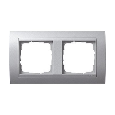 Gira EV Алюминий/алюминий Рамка 2-ая (G21236)