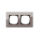 Gira ESP Glass "C" Дымчатое стекло Рамка 2-ая (G212522)