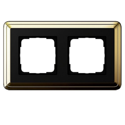 Gira ClassiX Латунь/Черный Рамка 2-ая (G212632)