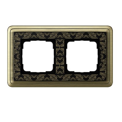 Gira ClassiX Art Латунь/Черный Рамка 2-ая (G212672)