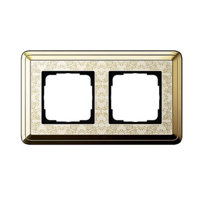 Gira ClassiX Art Латунь/Кремовый Рамка 2-ая (G212673)