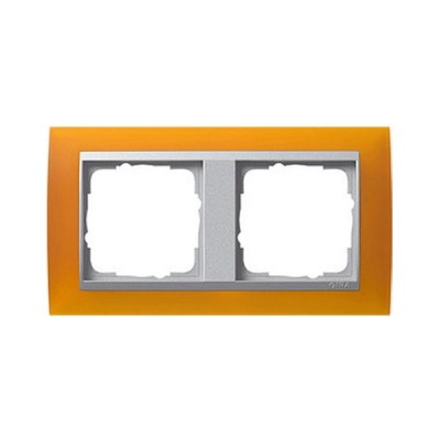 Gira EV Матово-янтарный/алюминий Рамка 2-ая (G21269)