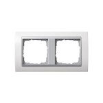 Gira EV Бел/алюминий Рамка 2-ая (G21271)