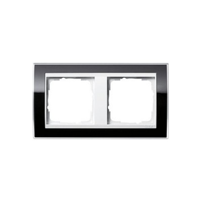 Gira EV CL Черный/Бел Рамка 2-ая (G212733)