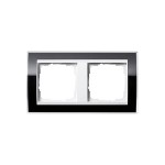 Gira EV CL Черный/Бел Рамка 2-ая (G212733)