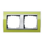 Gira EV CL Зеленый/Алюминий Рамка 2-ая (G212746)