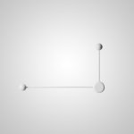 Бра Pin Wall Light C White ImperiumLoft 212749-22