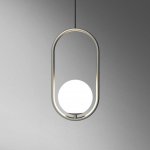 Подвесной светильник Matthew McCormick hoop 40 Chrome MILA Pendant ImperiumLoft 212753-22