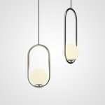 Подвесной светильник Matthew McCormick hoop 40 Chrome MILA Pendant ImperiumLoft 212753-22