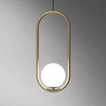 Подвесной светильник Matthew McCormick hoop 40 Chrome MILA Pendant ImperiumLoft 212753-22
