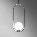 Подвесной светильник Matthew McCormick hoop 40 Chrome MILA Pendant ImperiumLoft 212753-22
