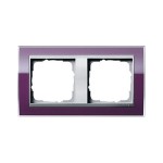 Gira EV CL Фиолетовый/Алюминий Рамка 2-ая (G212756)