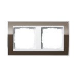 Gira EV CL Коричневый/Бел Рамка 2-ая (G212763)
