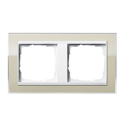 Gira EV CL Песочный/Бел Рамка 2-ая (G212773)