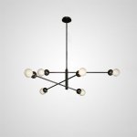 Люстра на штанге SALME L6 A Black ImperiumLoft 212778-26