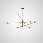 Люстра на штанге SALME L8 B Gold ImperiumLoft 212781-26