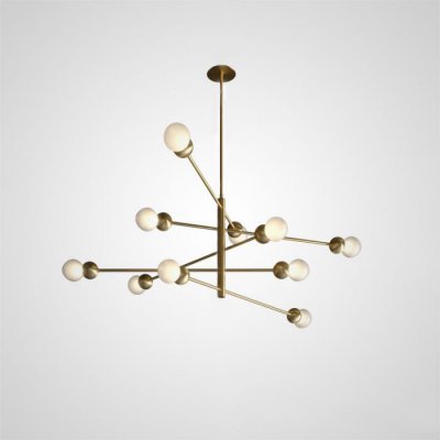 Люстра на штанге SALME L10 B Gold ImperiumLoft 212786-26