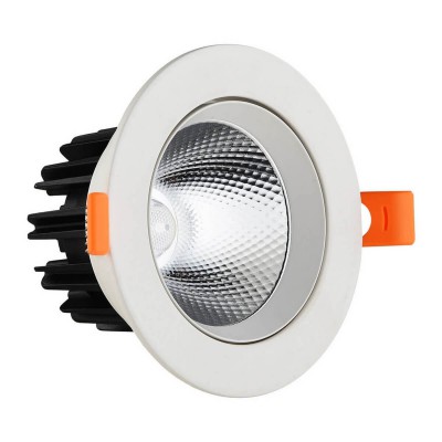 Светильник встраиваемый белый d10 h6,7 Led 10W (4000K) Kink light 2128