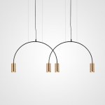 Подвесной светильник ARC 4 Gold ImperiumLoft 212841-26