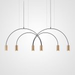 Подвесной светильник ARC 6 Gold ImperiumLoft 212842-26