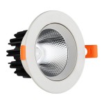 Светильник встраиваемый белый d10 h6,7 Led 10W (4000K) Kink light 2128