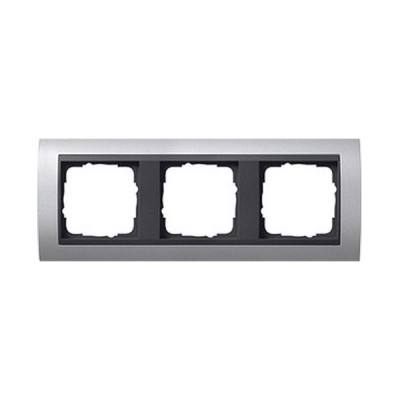 Gira EV Алюминий/антрацит Рамка 3-ая (G21306)