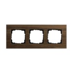 Gira ESP Орех шпон/алюминий Рамка 3-ая (G213129)