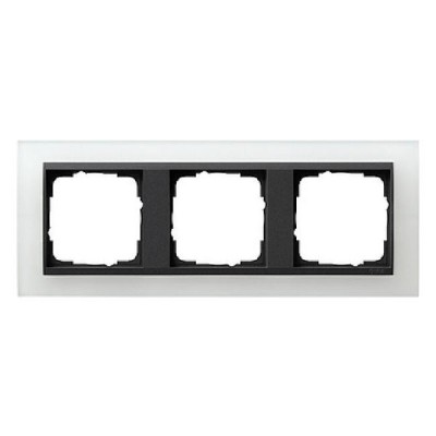 Gira EV Матово-Бел/антрацит Рамка 3-ая (G21324)