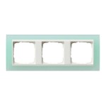 Gira EV Полупрозрачн.зеленая/глянц.бел Рамка 3-ая (G213395)