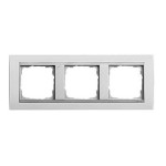 Gira EV Матово-Бел/алюминий Рамка 3-ая (G21350)
