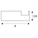 SLV 213670 GLENOS Profi-Wandtr?ger-Profil , inkl.Endkappen, mattschwarz, 1m