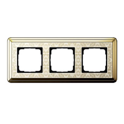 Gira ClassiX Art Латунь/Кремовый Рамка 3-ая (G213673)