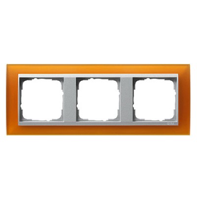 Gira EV Матово-янтарный/алюминий Рамка 3-ая (G21369)