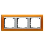 Gira EV Матово-янтарный/алюминий Рамка 3-ая (G21369)