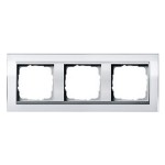 Gira EV CL Бел/Алюминий Рамка 3-ая (G213726)