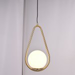 Подвесной светильник HOOP DROP Brass ImperiumLoft 213739-26