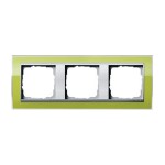 Gira EV CL Зеленый/Алюминий Рамка 3-ая (G213746)