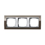 Gira EV CL Коричневый/Алюминий Рамка 3-ая (G213766)