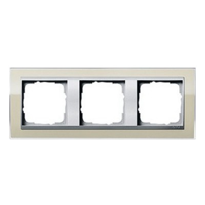 Gira EV CL Песочный/Алюминий Рамка 3-ая (G213776)