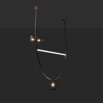 Подвесной светильник FABIUS H200 Black ImperiumLoft 213822-23
