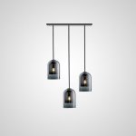 Подвесной светильник ARIA 3 lamps Plank Amber ImperiumLoft 213844-26
