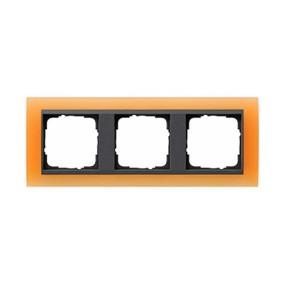 Gira EV Матово-оранжевый/антрацит Рамка 3-ая (G21387)